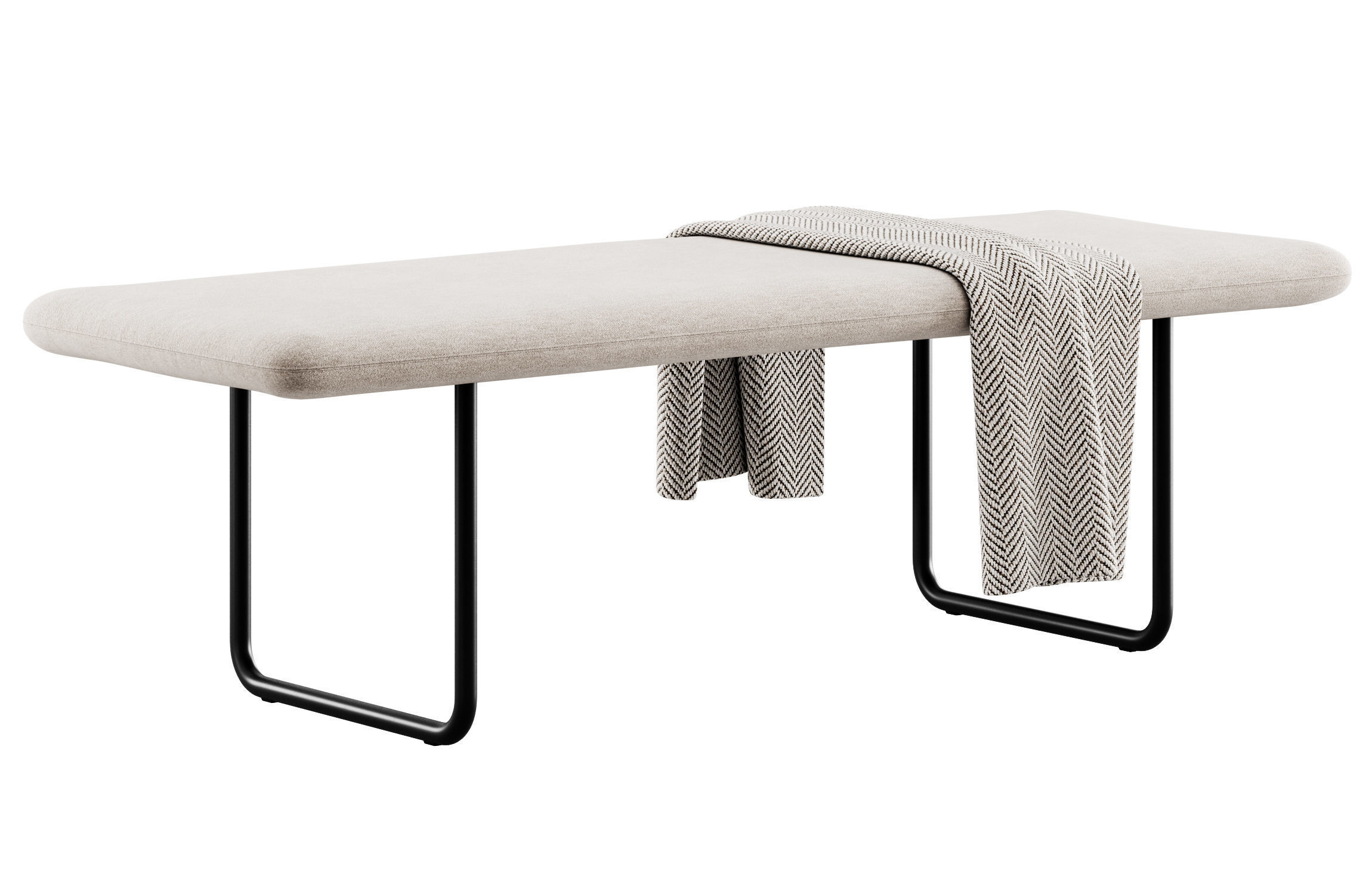 Blow Bench Without Backrest by More 3D model_8