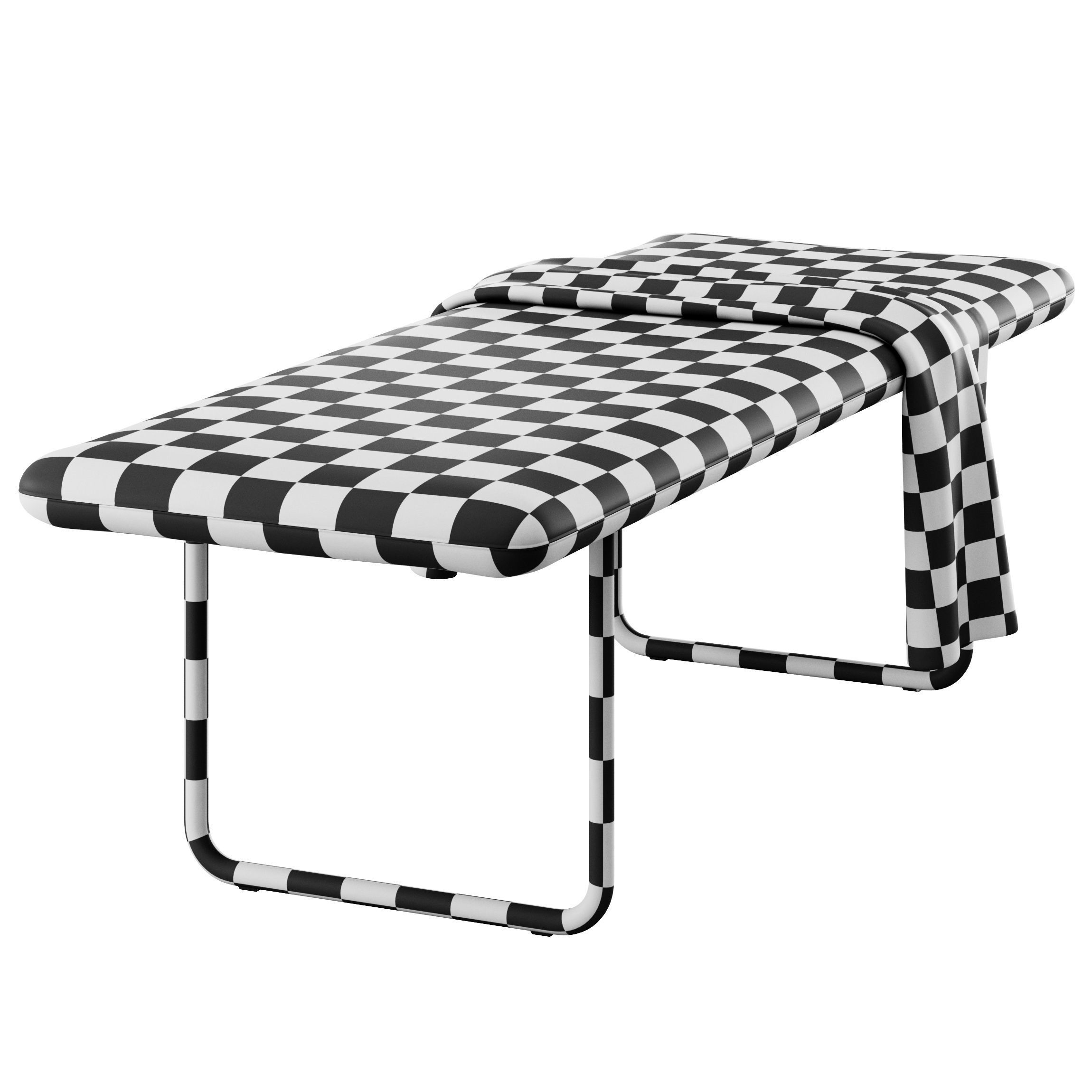 Blow Bench Without Backrest by More 3D model_5