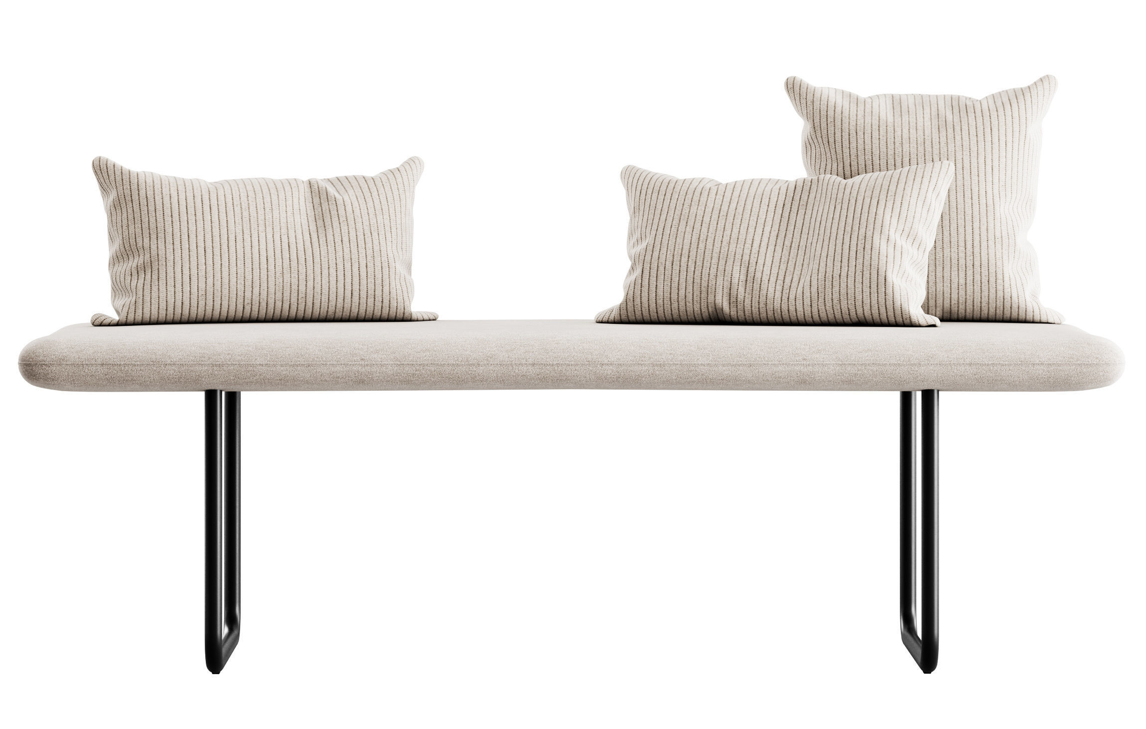 Blow Bench Without Backrest by More 3D model_13