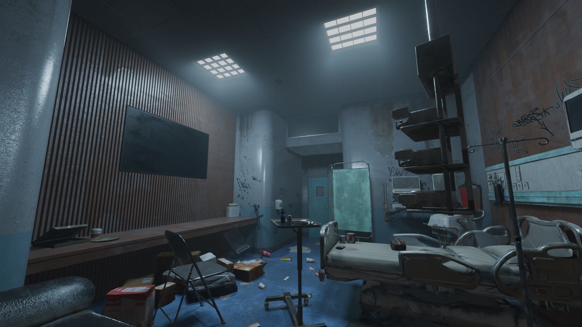 Patient Room Graffity Concept Low-poly 3D model_6