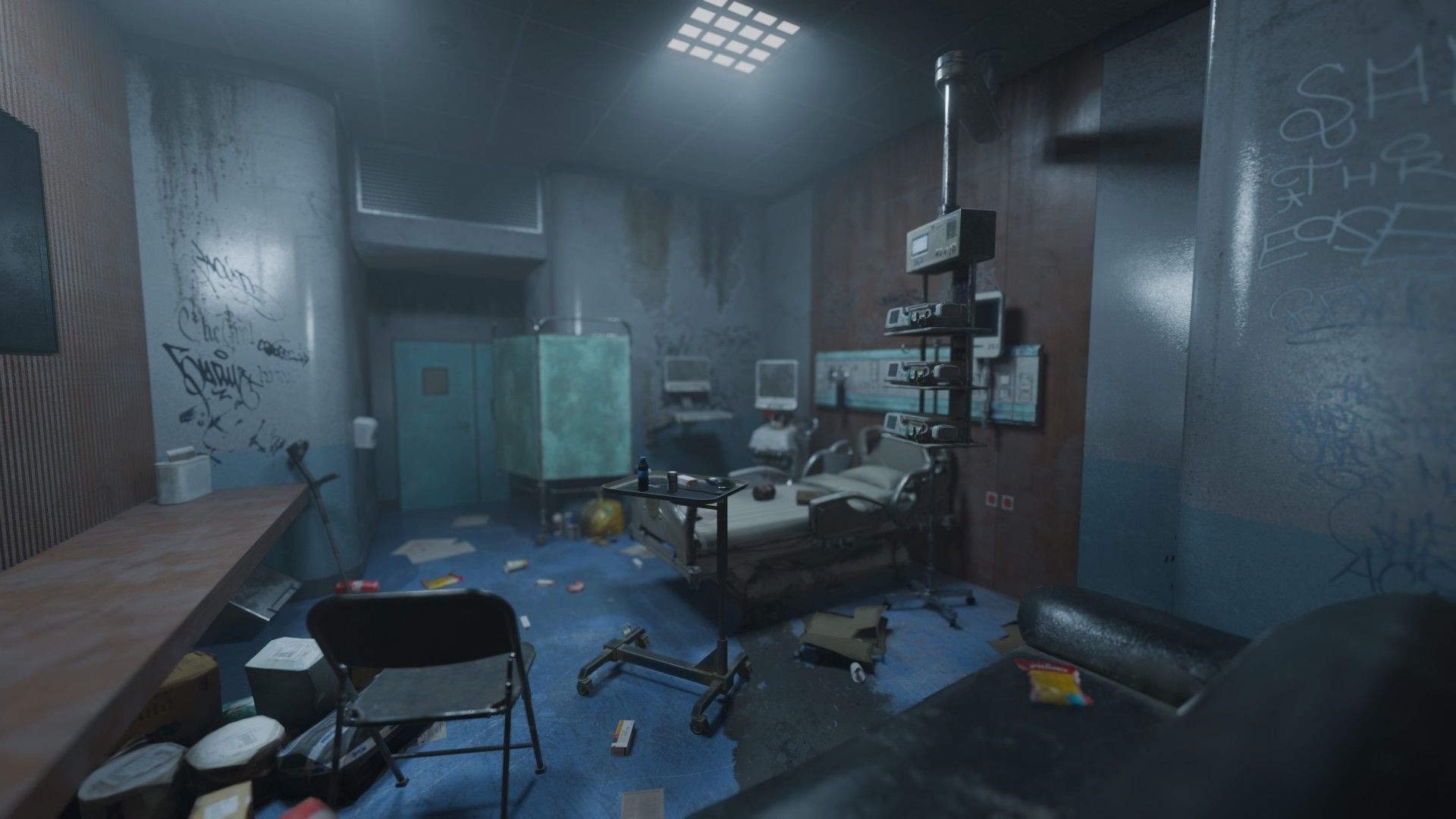 Patient Room Graffity Concept Low-poly 3D model_2