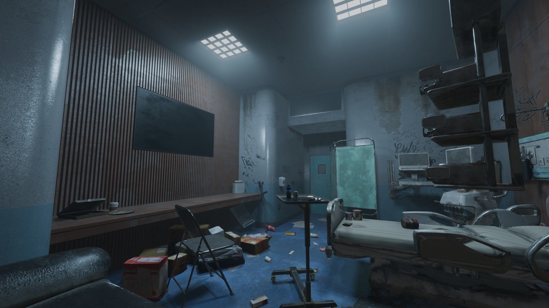 Patient Room Graffity Concept Low-poly 3D model_9