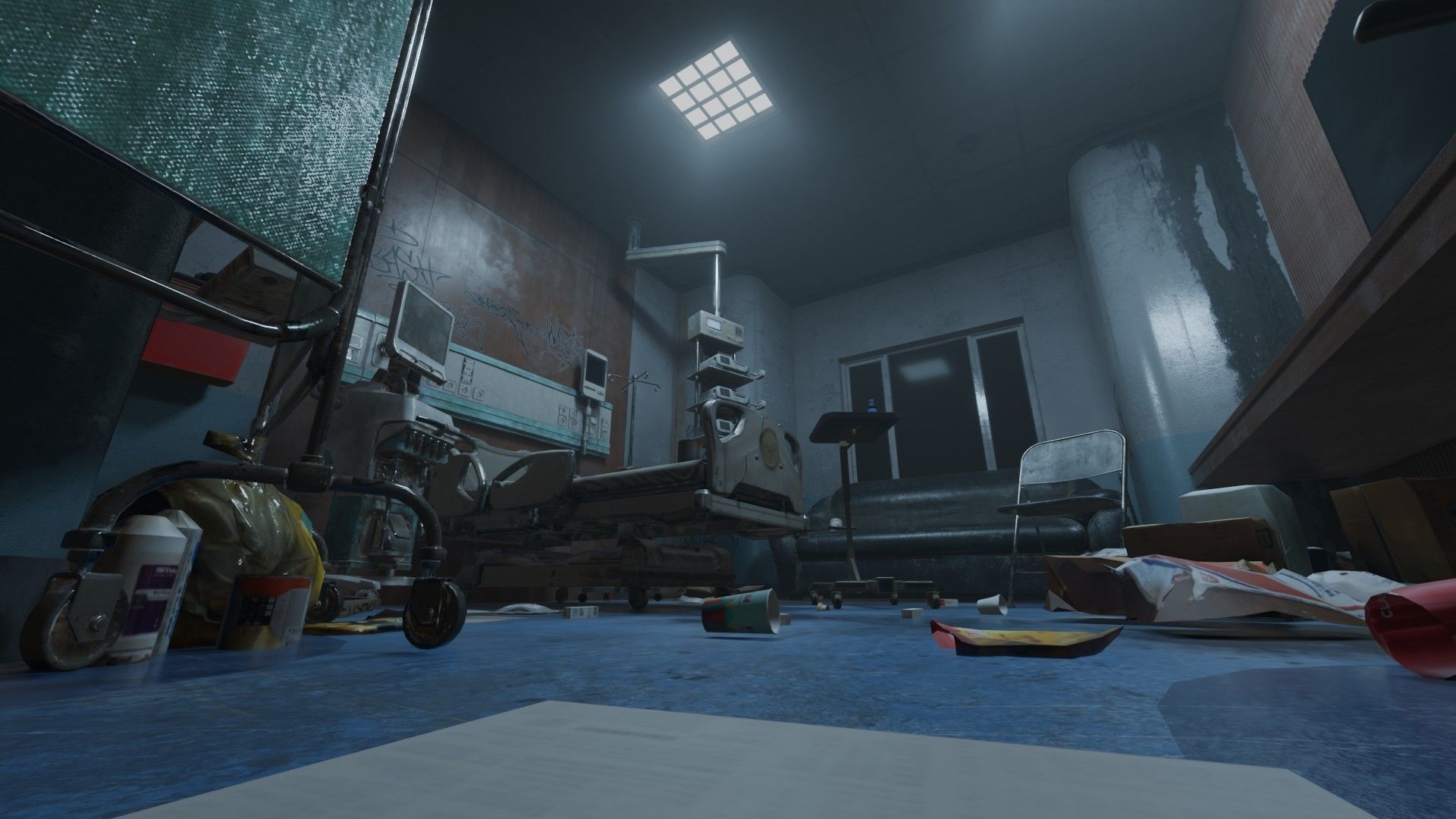 Patient Room Graffity Concept Low-poly 3D model_7