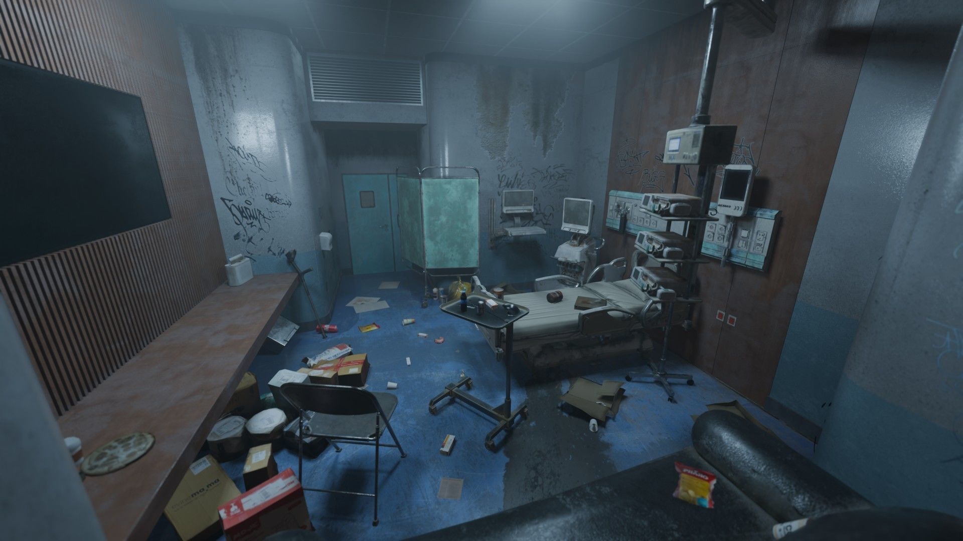 Patient Room Graffity Concept Low-poly 3D model_8