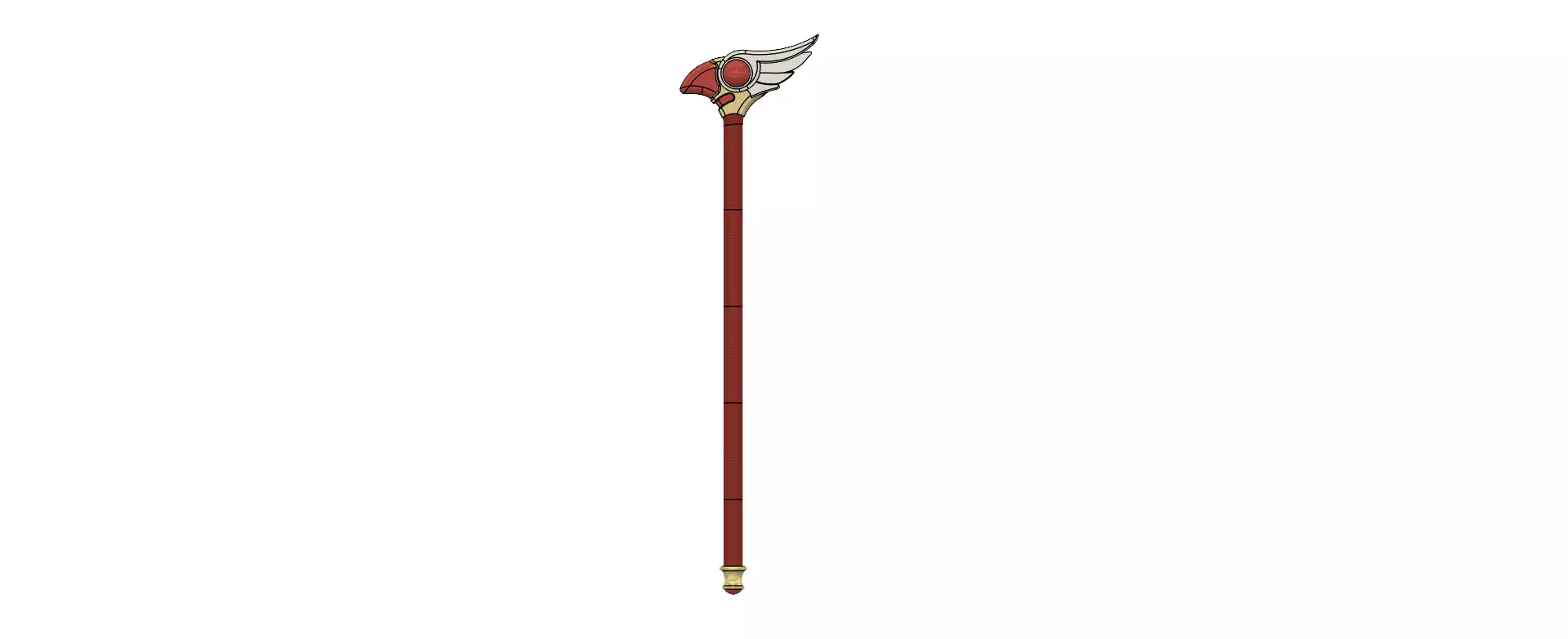 Card captor sakura bird crosier-staff-cane 3D print model