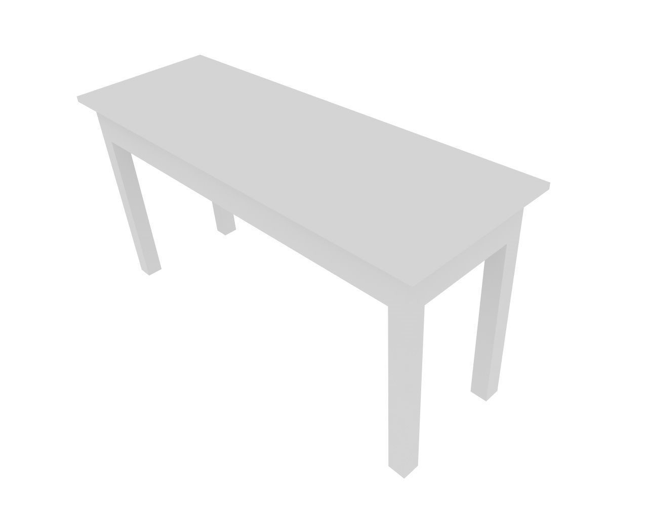 Table office artisanal 3D model_8