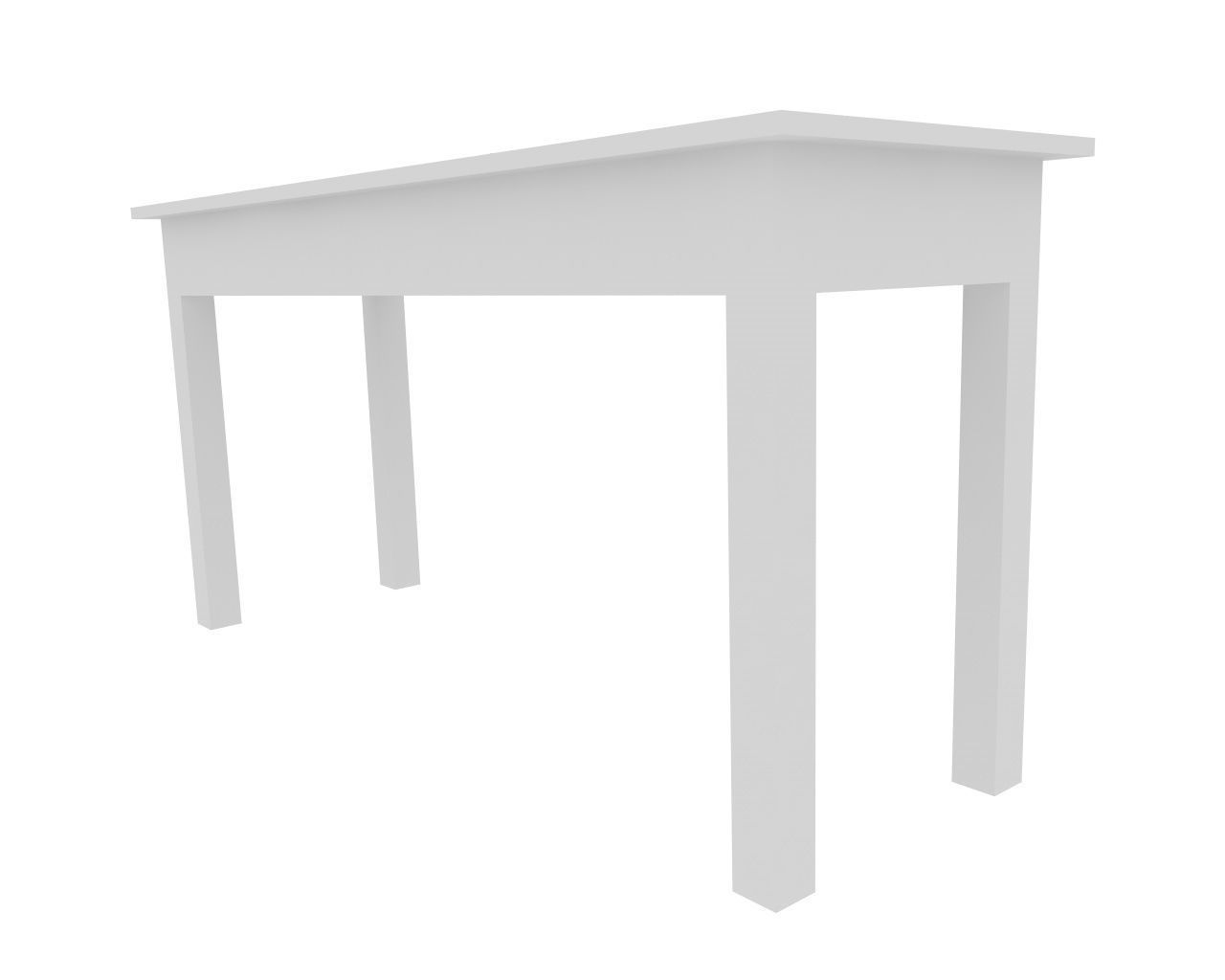 Table office artisanal 3D model_9
