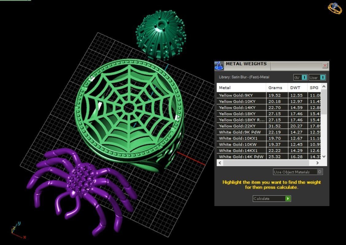 Ring spider 3D print model_7