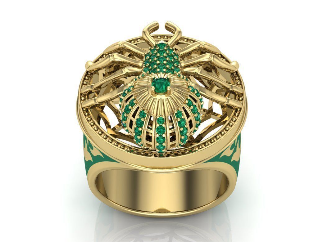 Ring spider 3D print model_4