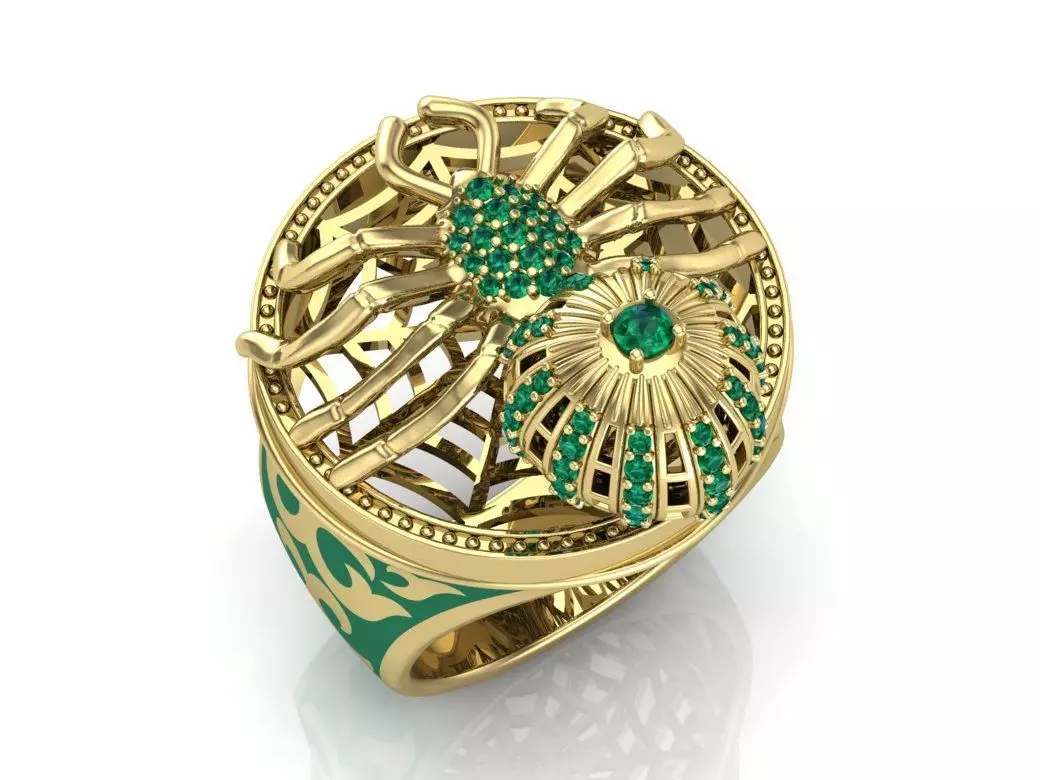 Ring spider 3D print model_0