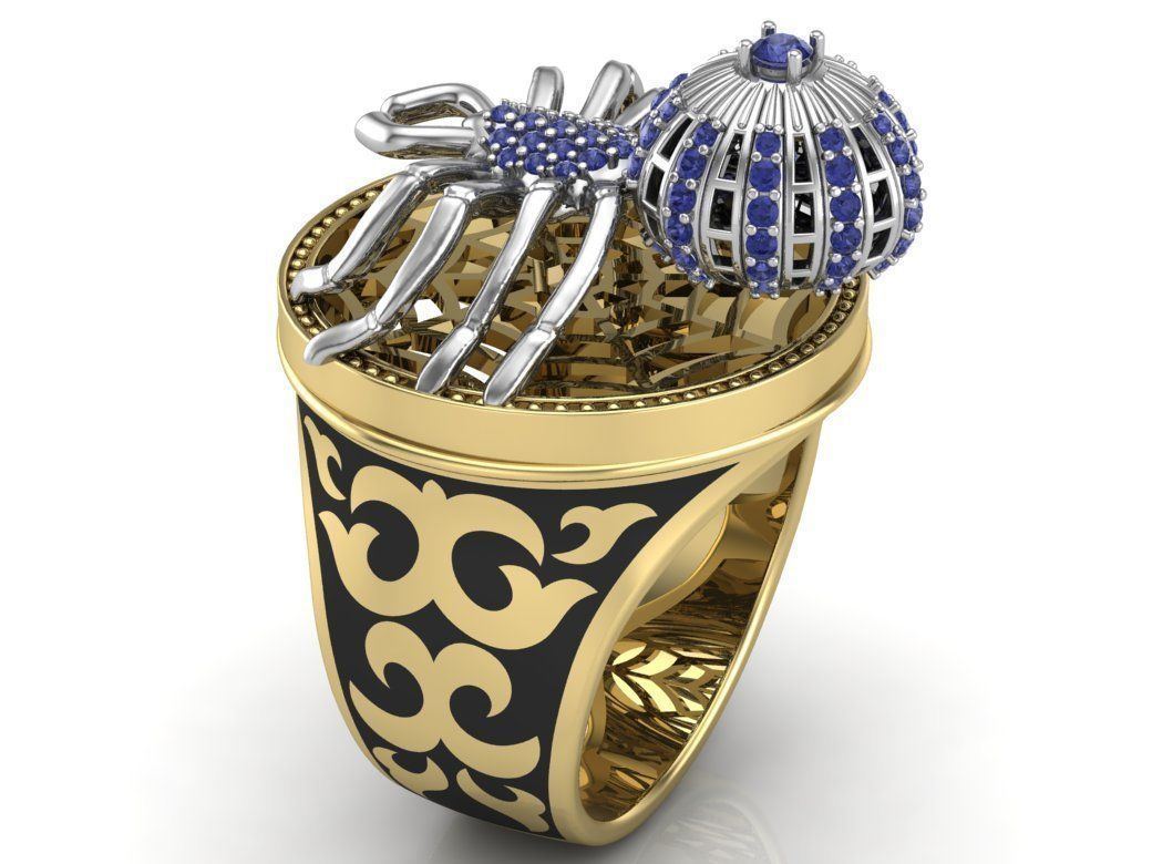 Ring spider 3D print model_6