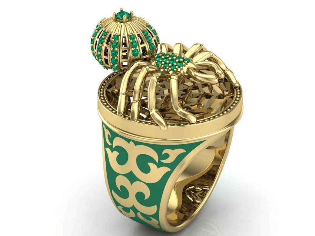 Ring spider 3D print model_1