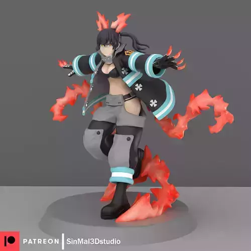 Fire force tamaki 3D print model