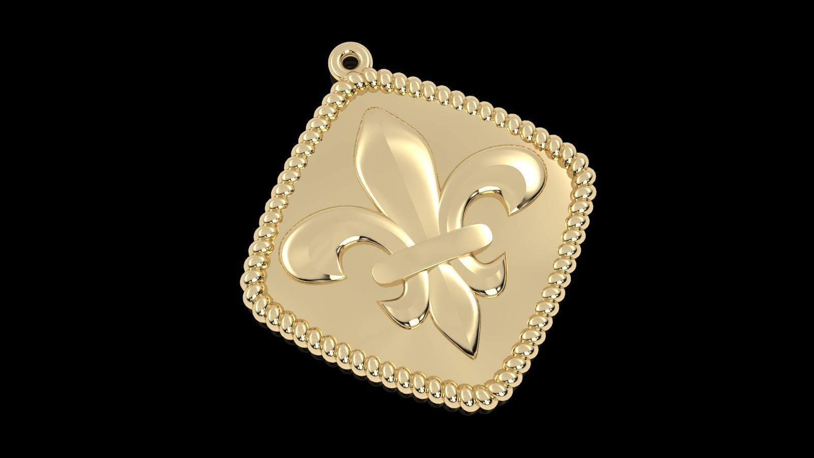 Pendant Lily 3D print model_1
