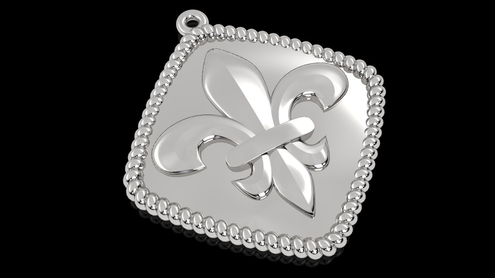 Pendant Lily 3D print model_2