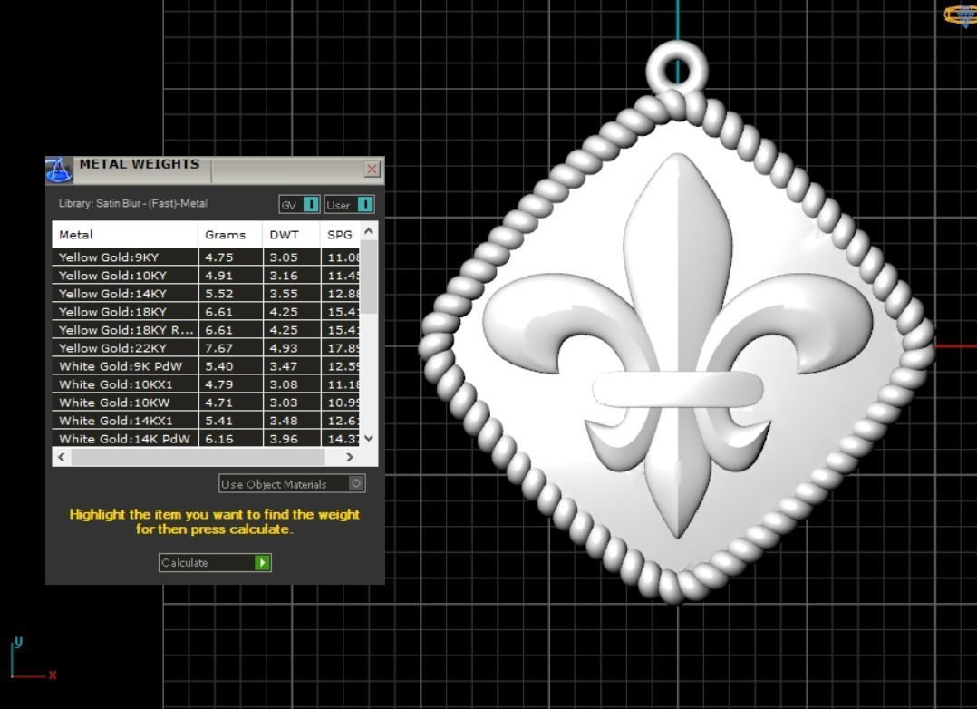 Pendant Lily 3D print model_17