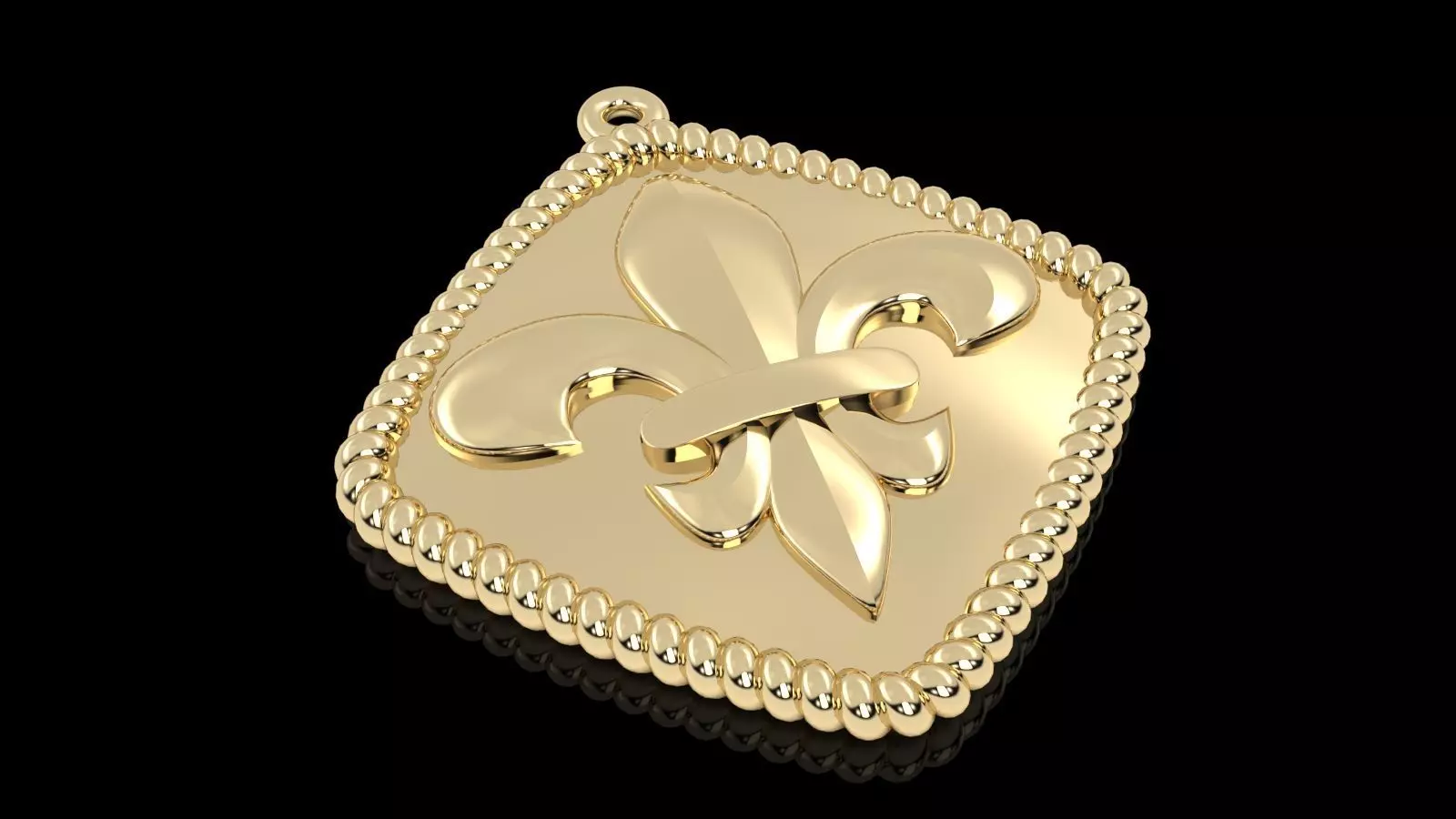 Pendant Lily 3D print model_0