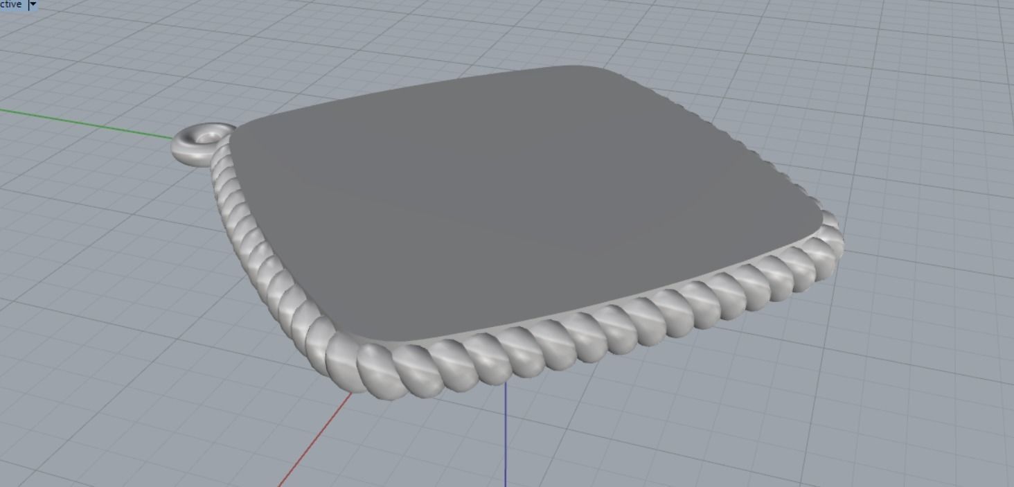 Pendant Lily 3D print model_16