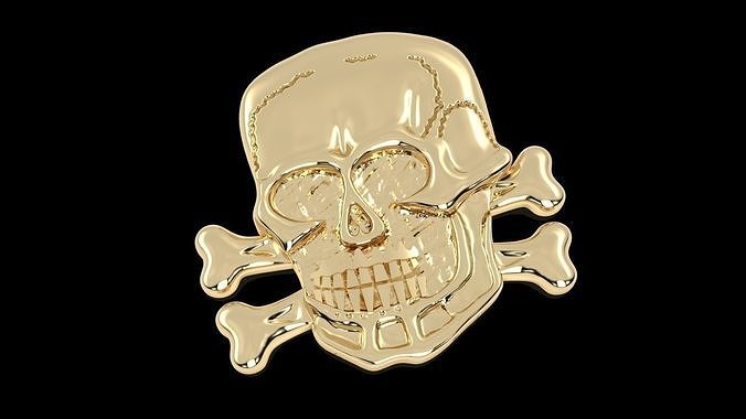 skull sign 3D print model