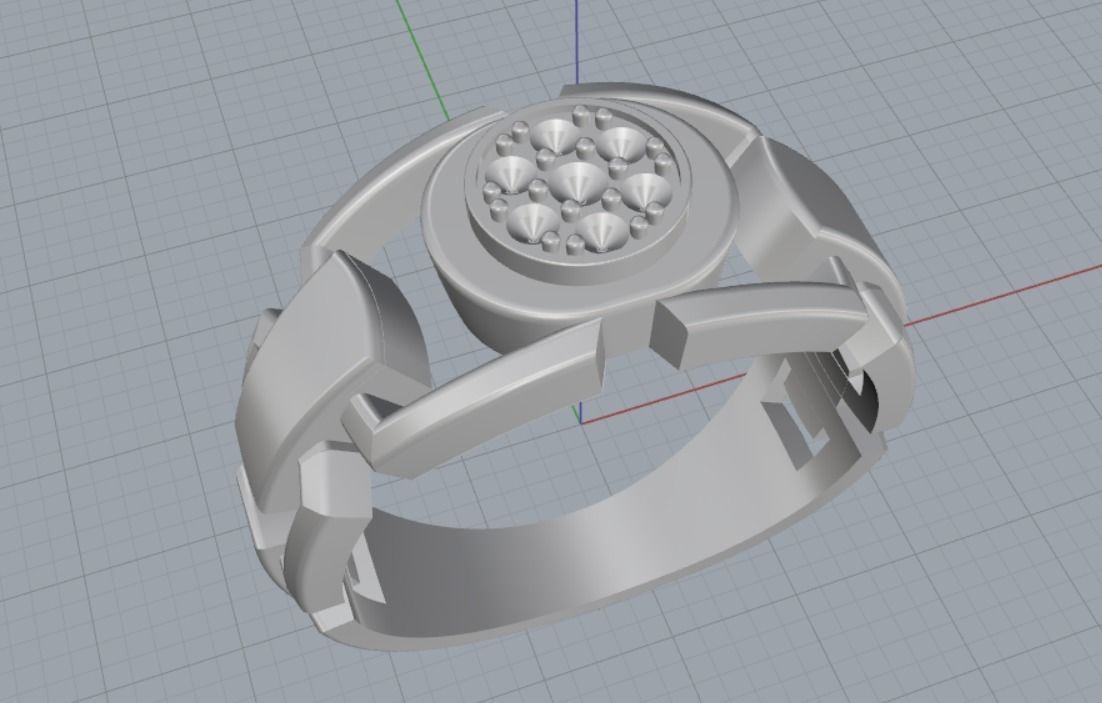 Beautiful Ring 3D print model_7
