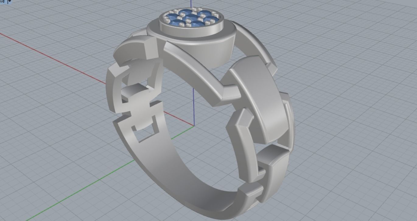 Beautiful Ring 3D print model_9
