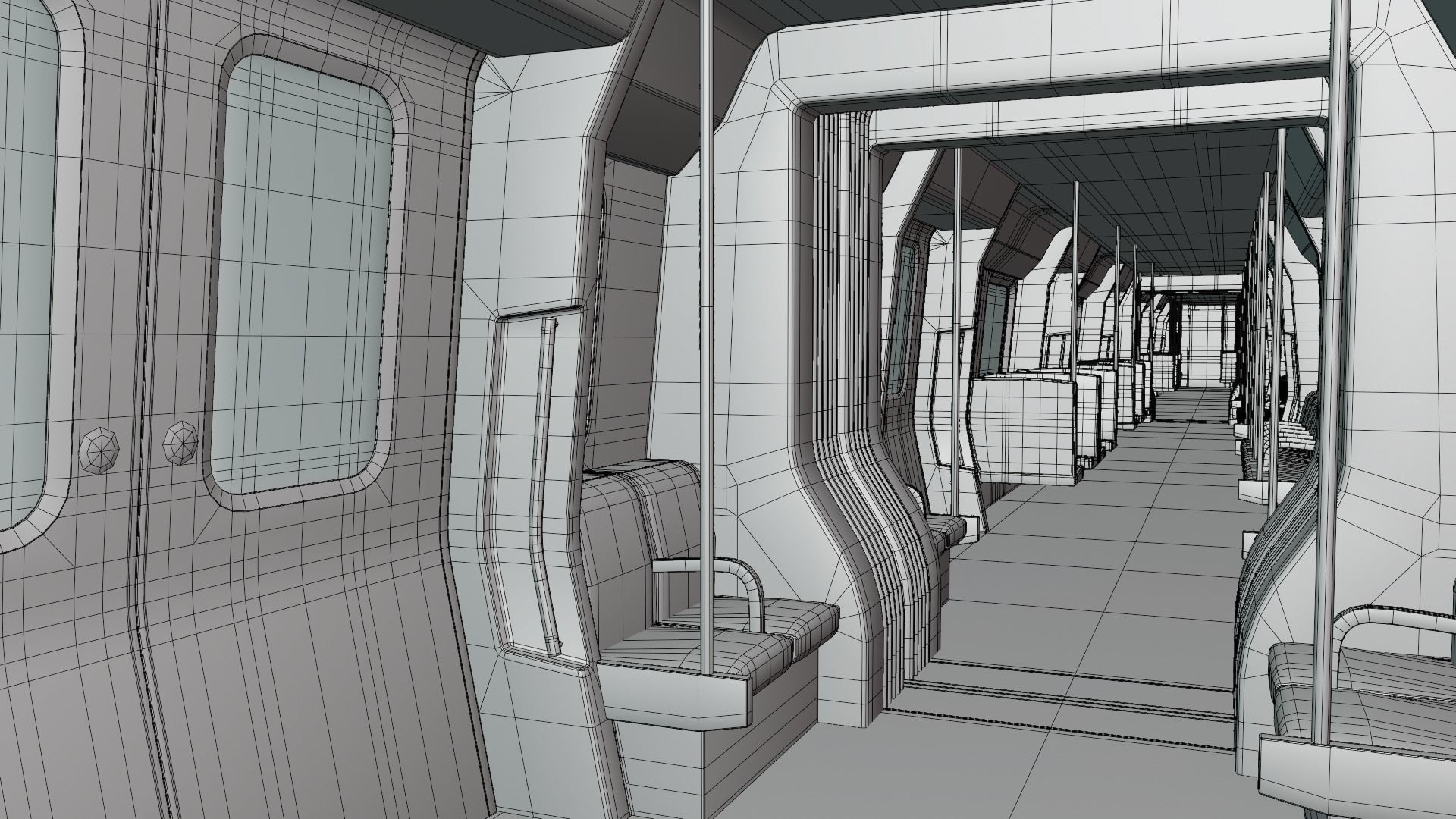 London metro station 3D model_9