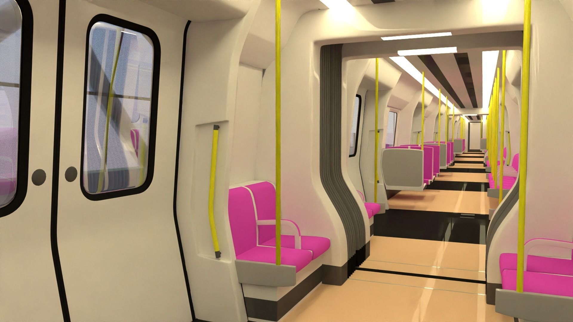 London metro station 3D model_8