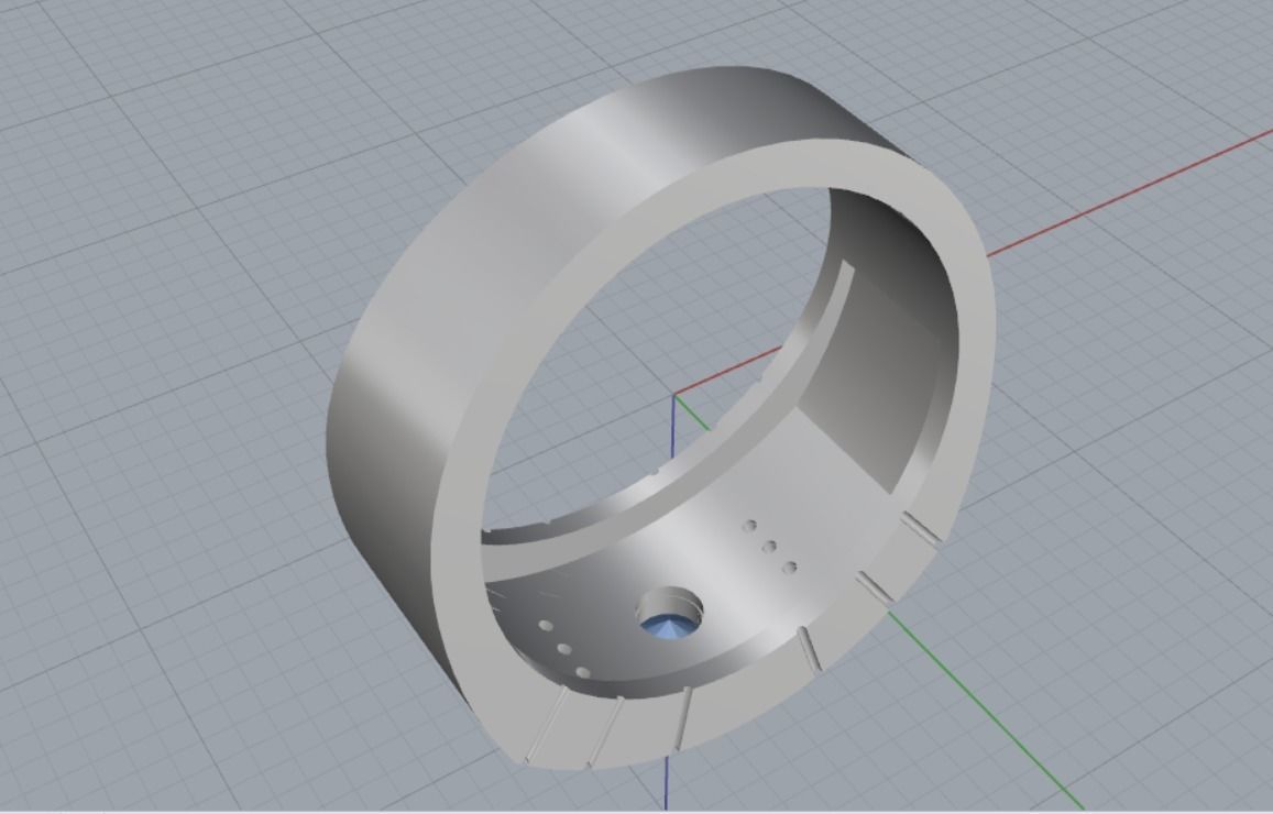 Diamond ring 3D print model_7