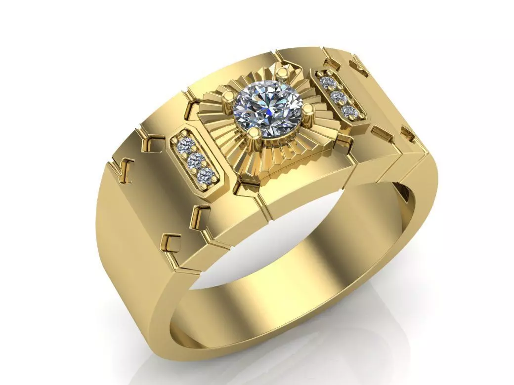 Diamond ring 3D print model_0