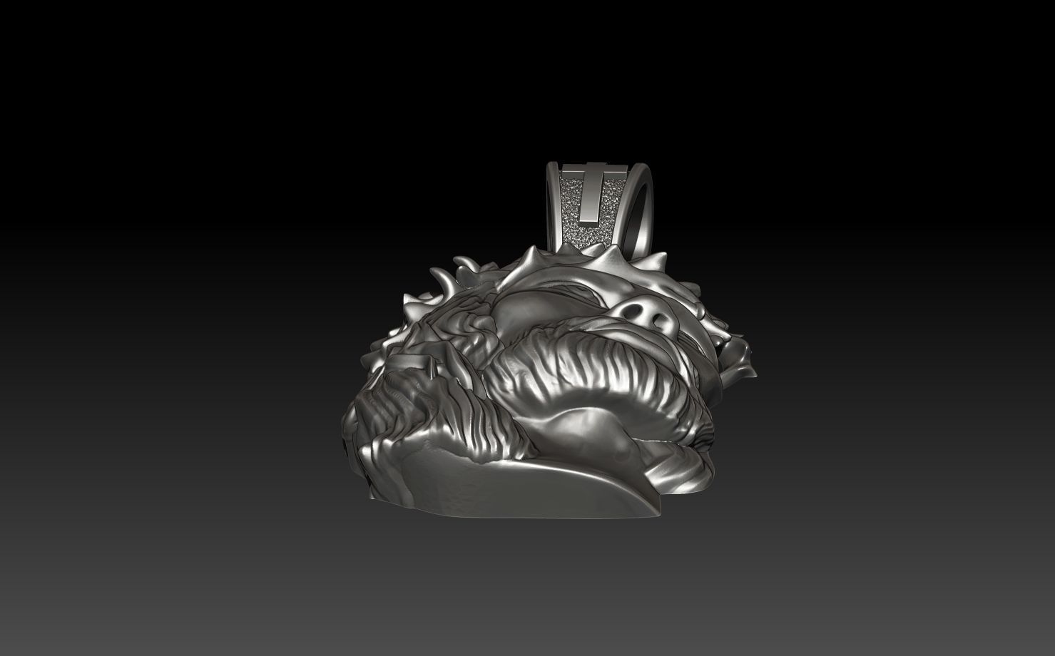 JESUS PENDANT 3D print model_4