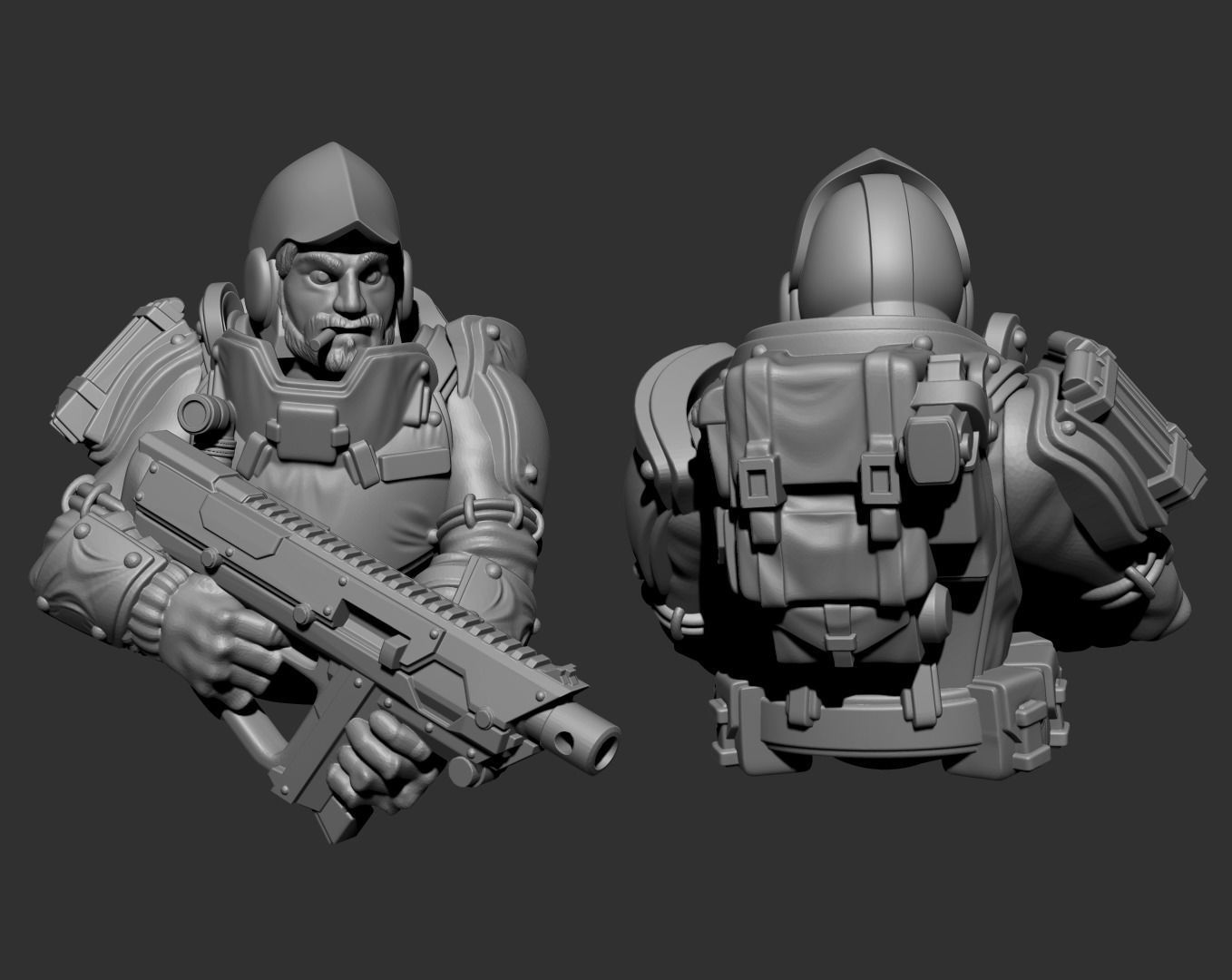 Coalition Veterans - Ranged Weapons 3D print model_2