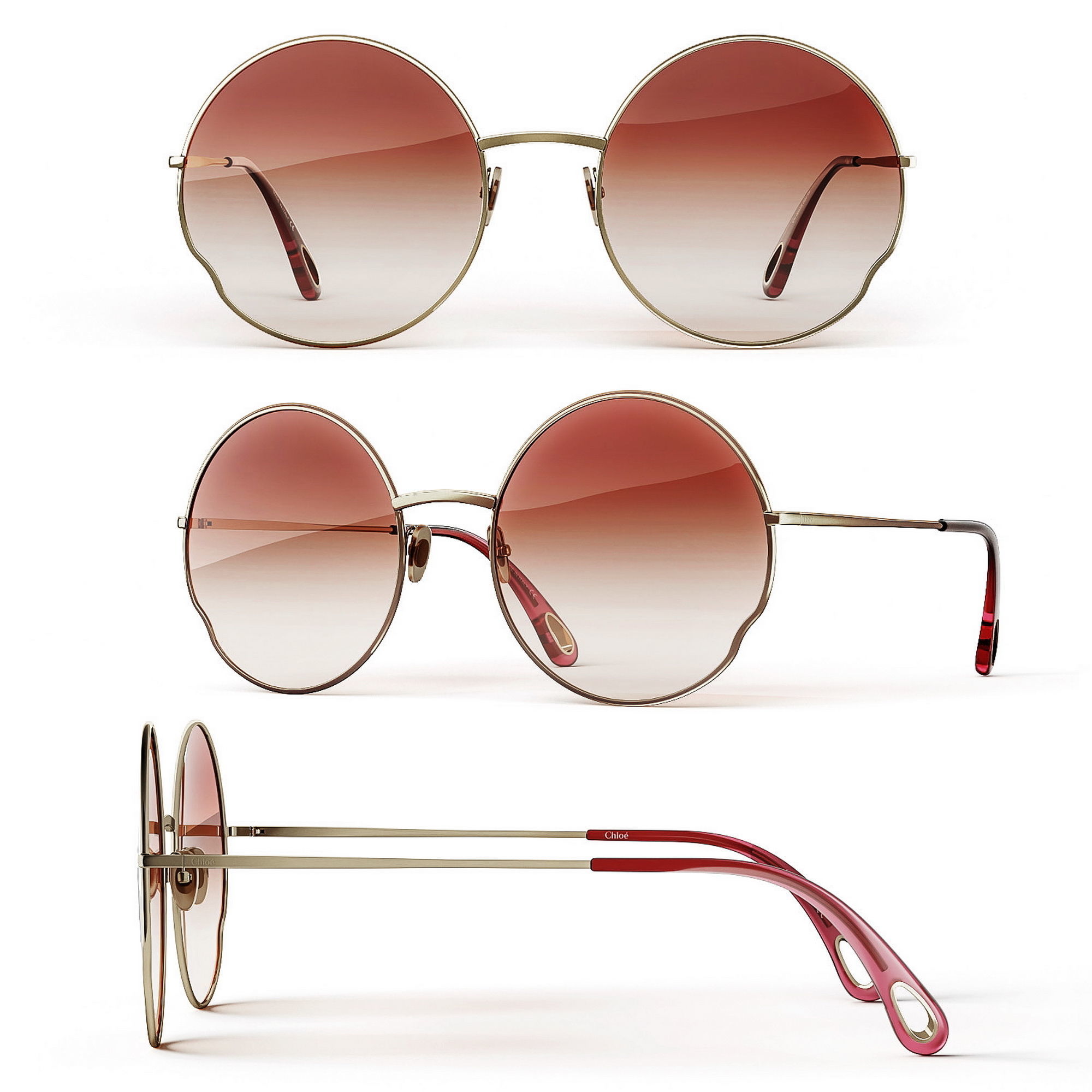 Sunglasses collection Bespectacled 3D model_10