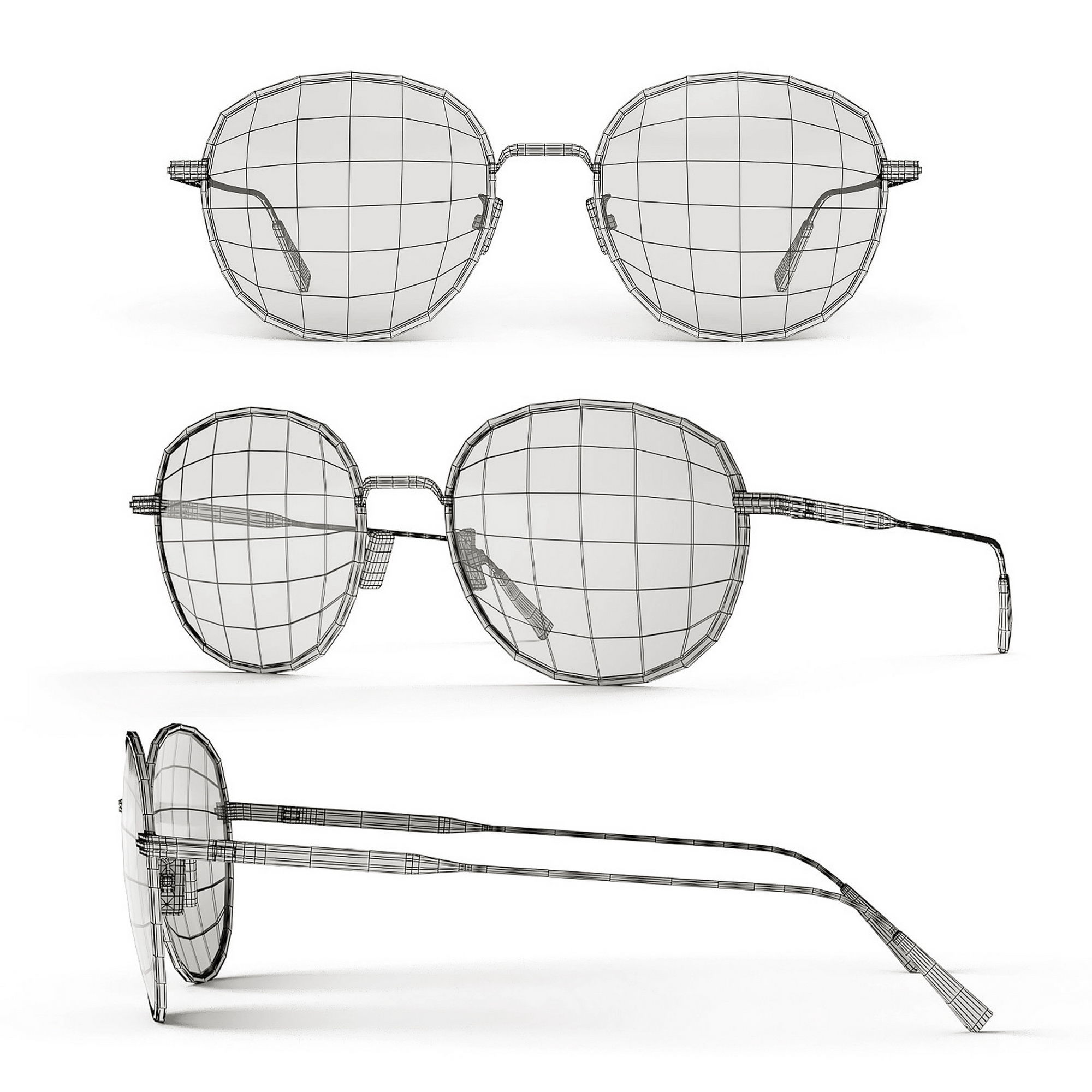 Sunglasses collection Bespectacled 3D model_24