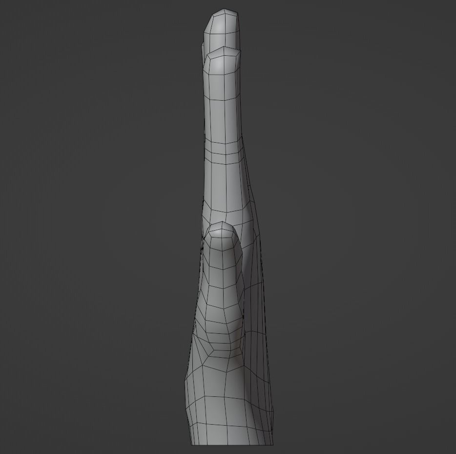 Low poly hand model Low-poly 3D model_12