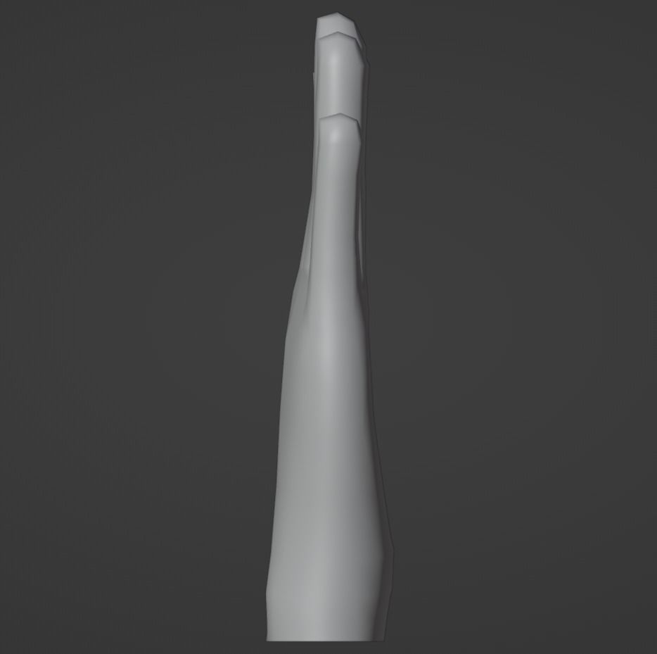 Low poly hand model Low-poly 3D model_8