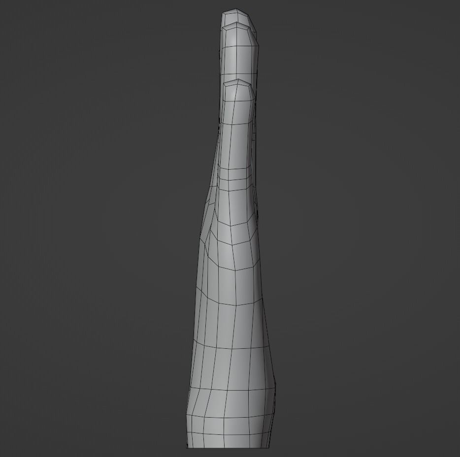 Low poly hand model Low-poly 3D model_3