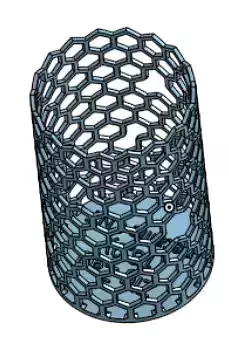Carbon Nano Tube pen holder 3D print model