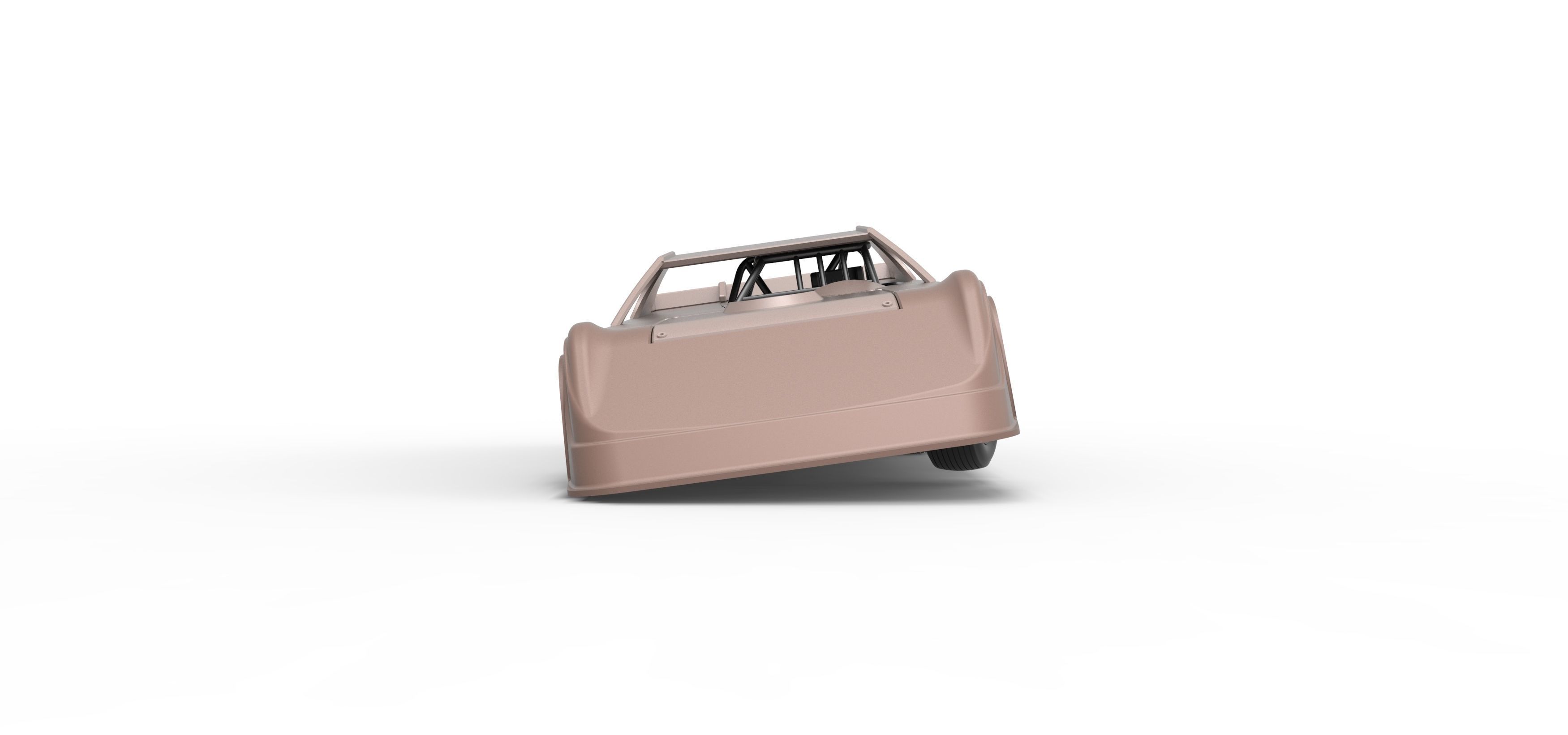 Dirt Modified Super stock car while turning Scale 1 to 25 3D print model_7