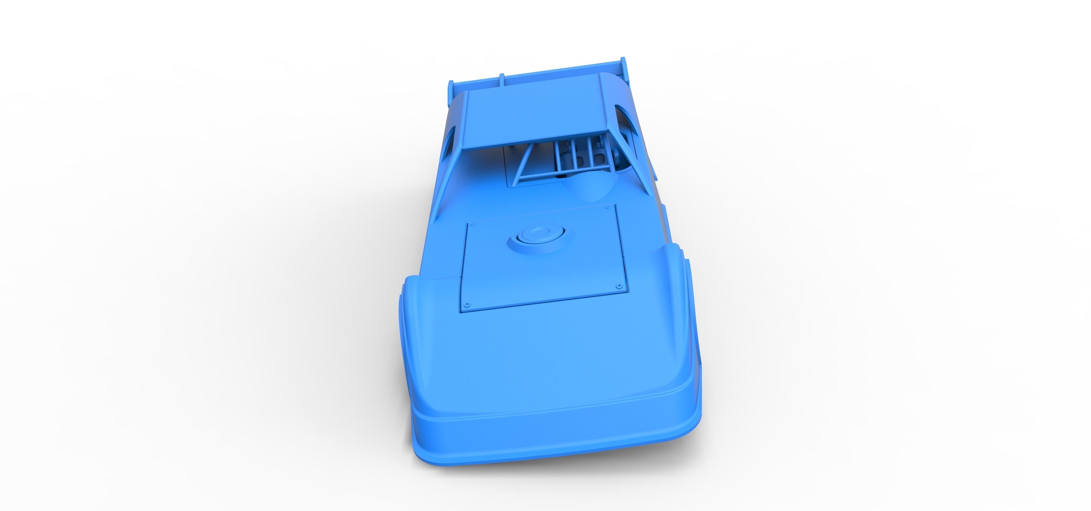 Dirt Modified Super stock car while turning Scale 1 to 25 3D print model_35