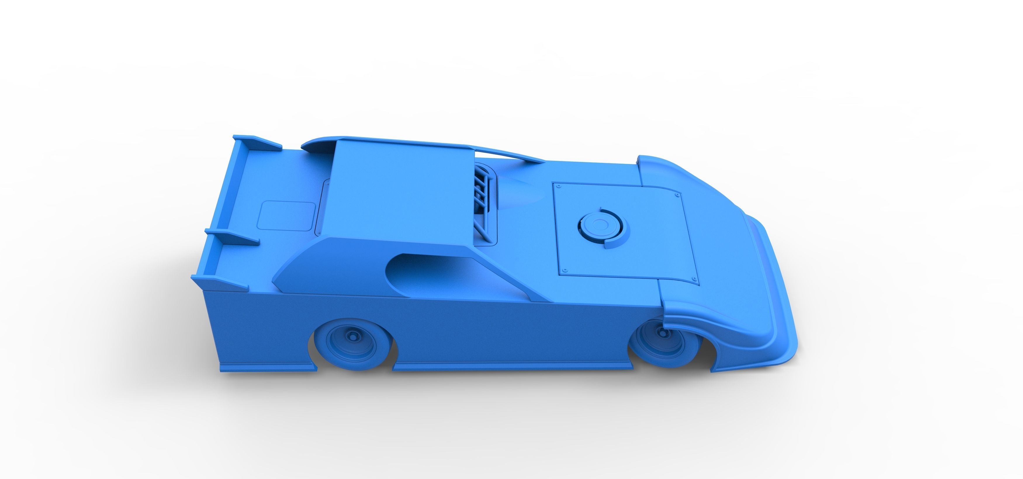 Dirt Modified Super stock car while turning Scale 1 to 25 3D print model_50