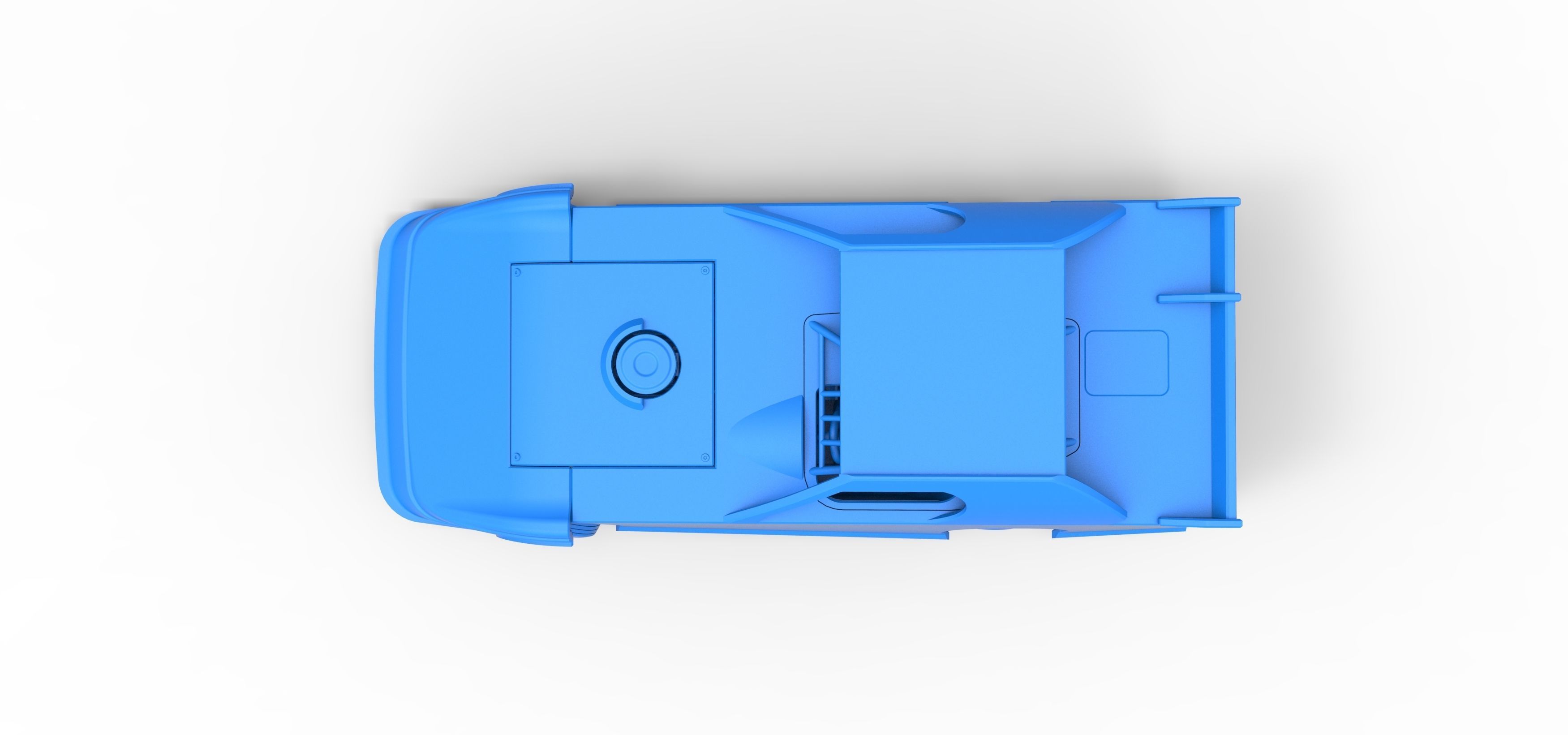Dirt Modified Super stock car while turning Scale 1 to 25 3D print model_38