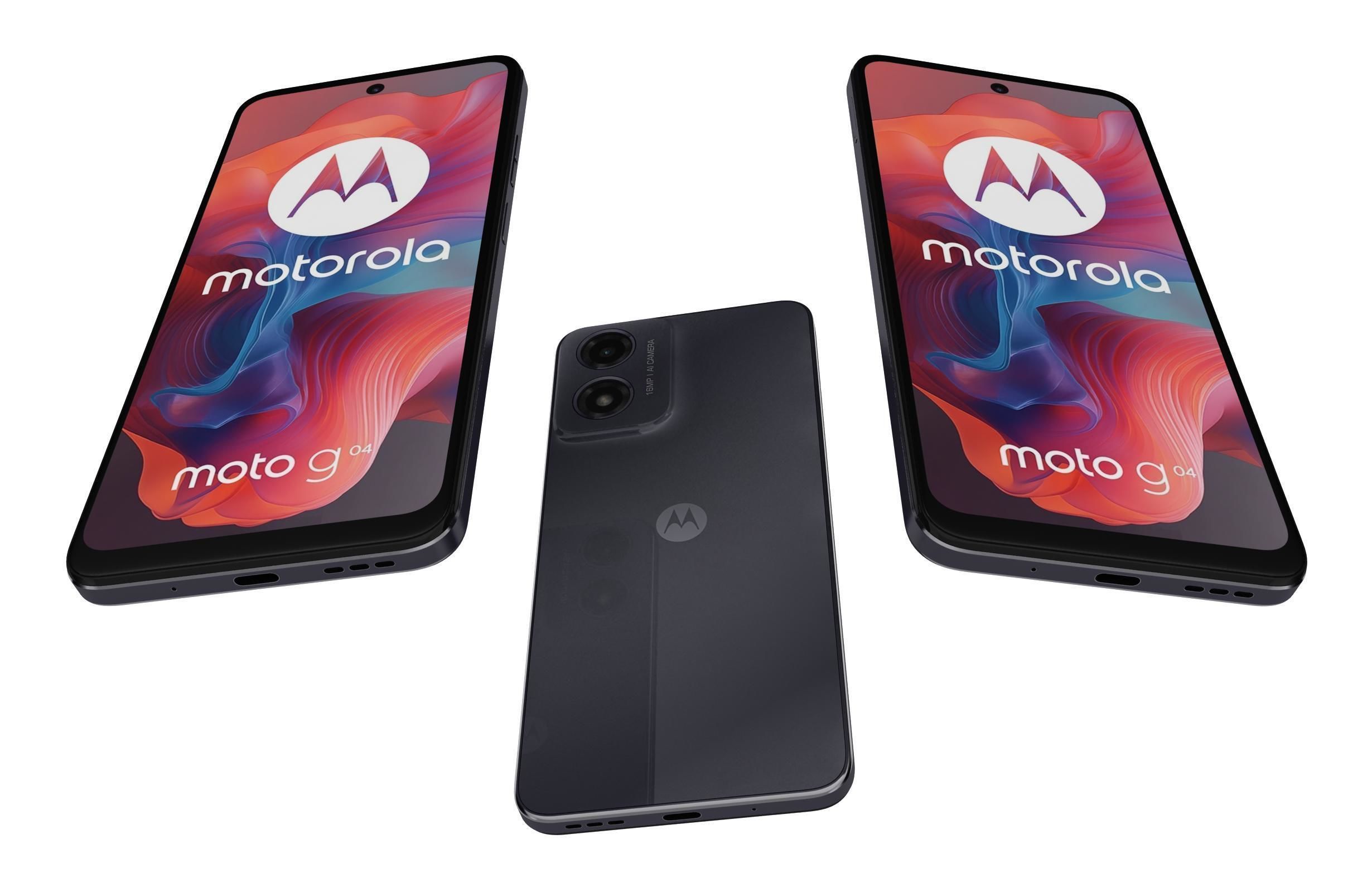 Motorola Moto G04 Black 3D model_1