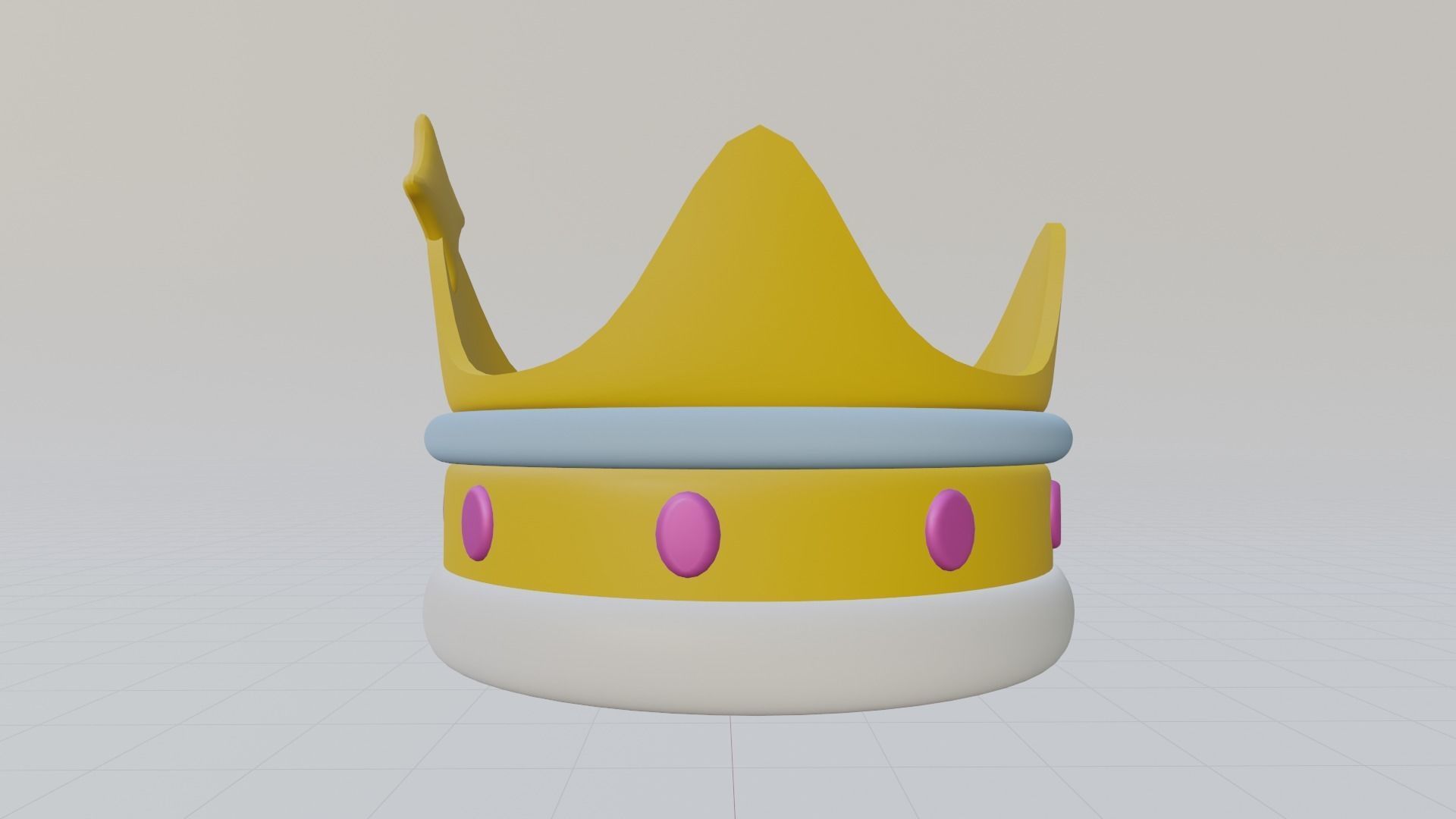 Low Poly Crown Low-poly 3D model_3