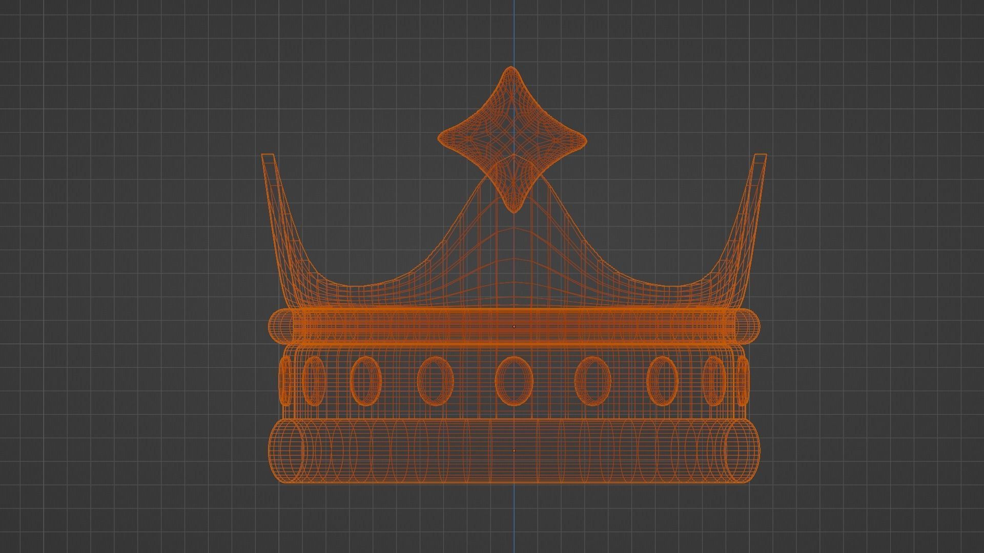 Low Poly Crown Low-poly 3D model_6