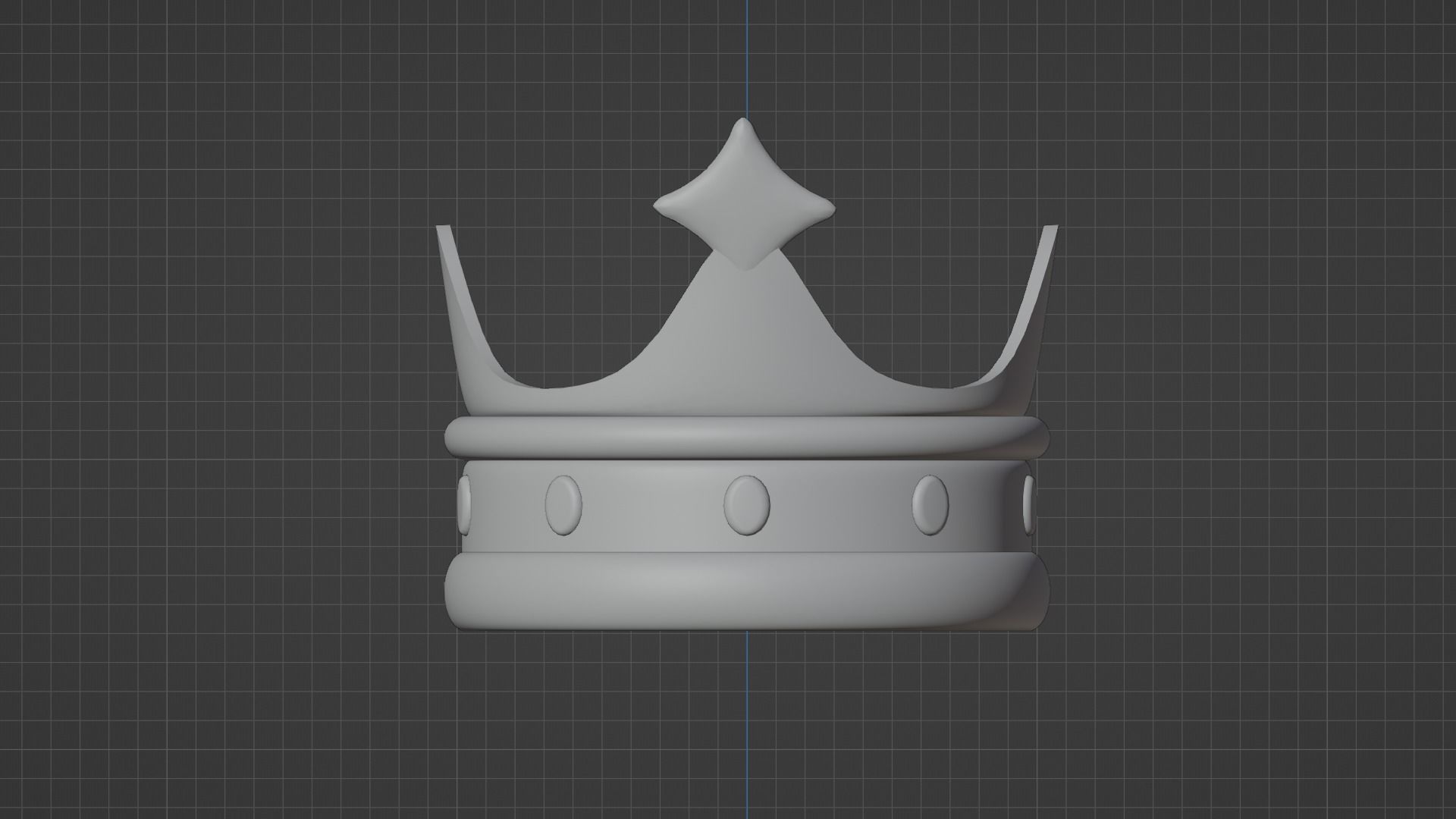 Low Poly Crown Low-poly 3D model_4