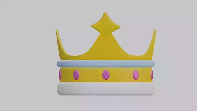 Low Poly Crown Low-poly 3D model