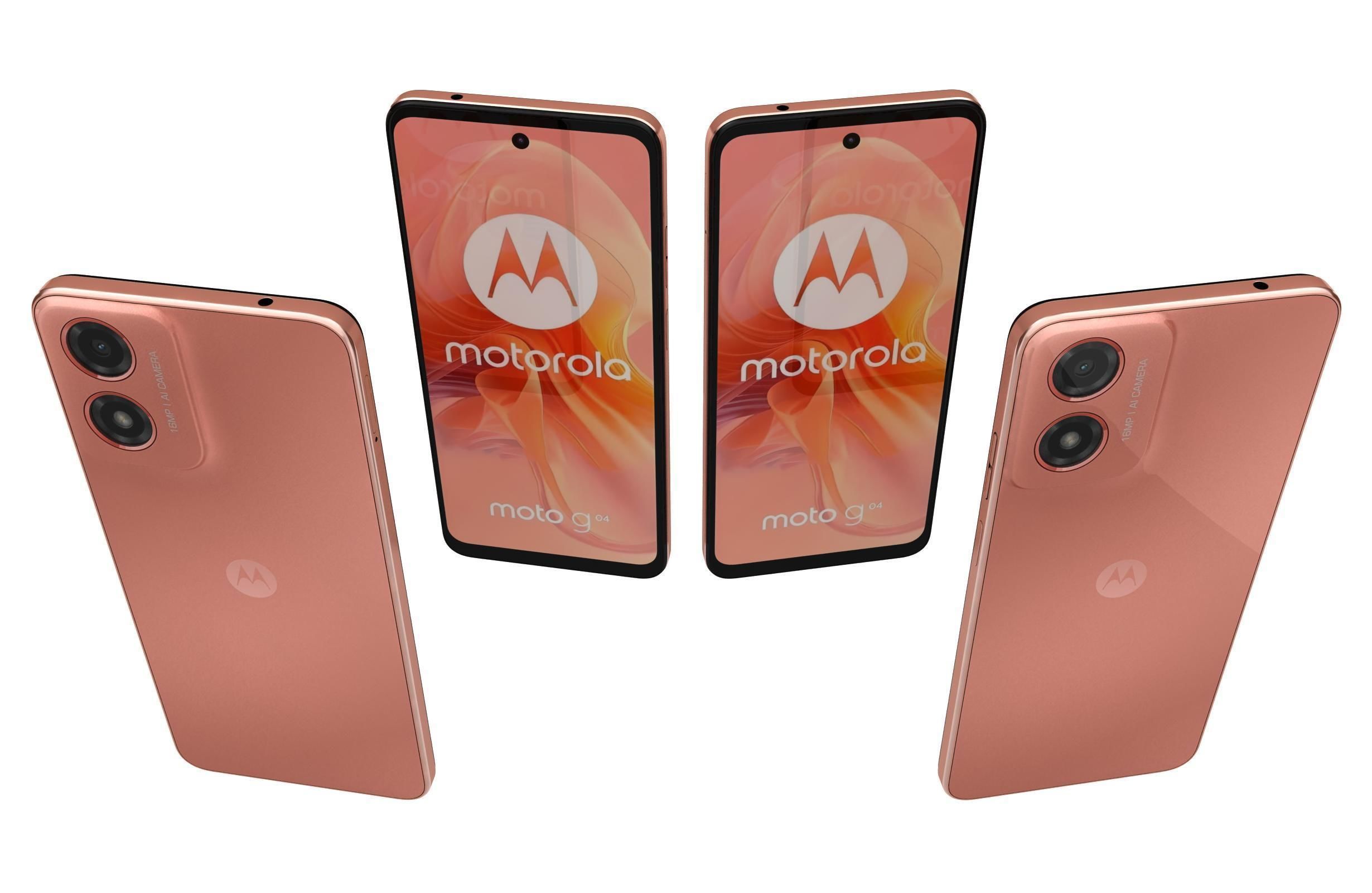 Motorola Moto G04 Orange 3D model_4