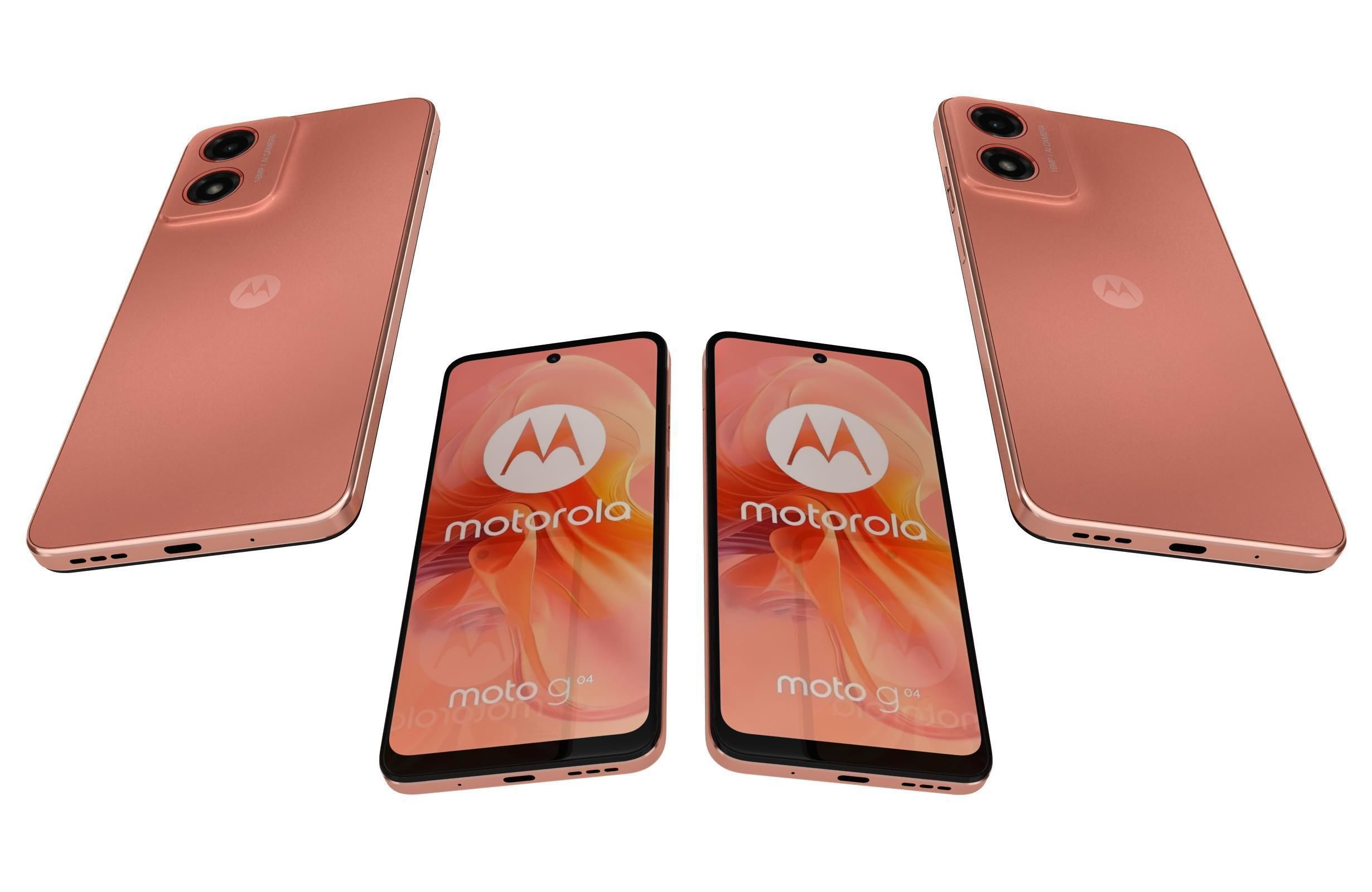 Motorola Moto G04 Orange 3D model_5