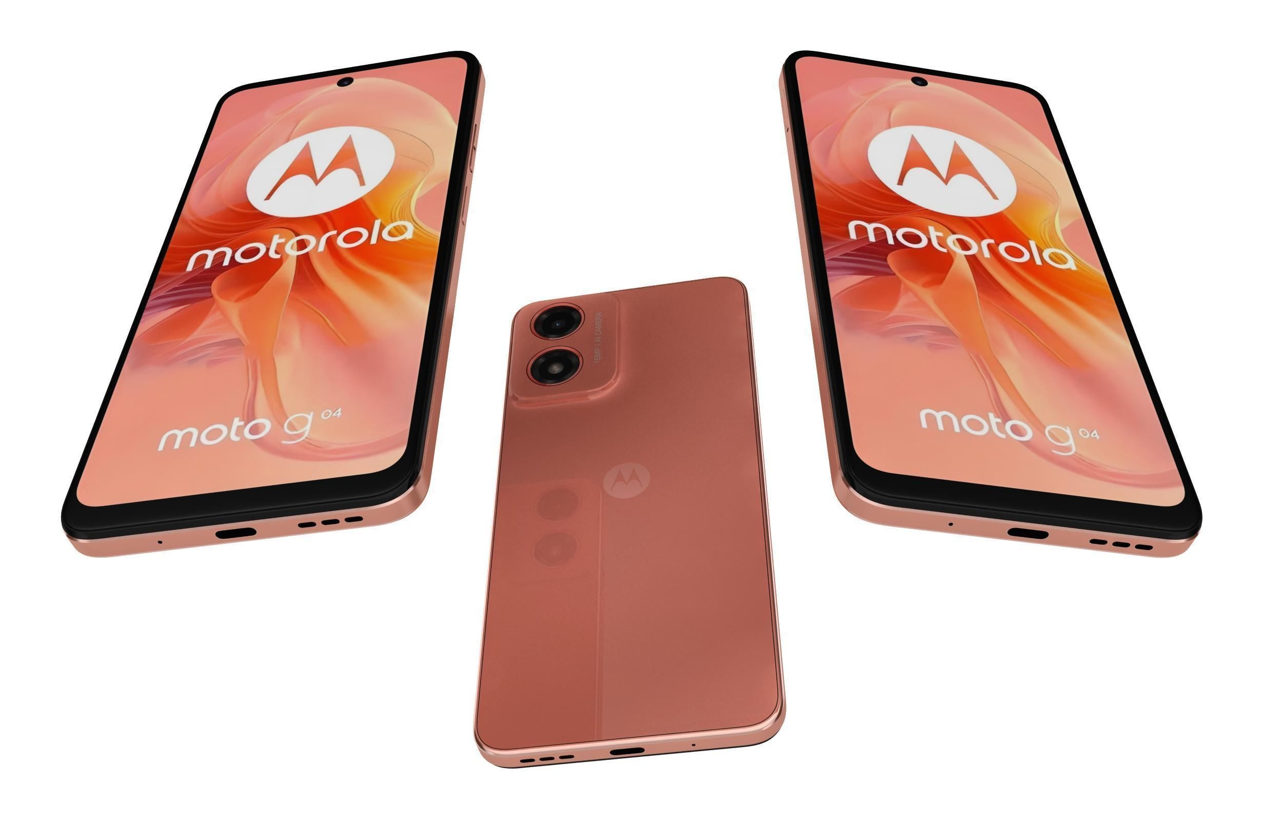 Motorola Moto G04 Orange 3D model_2