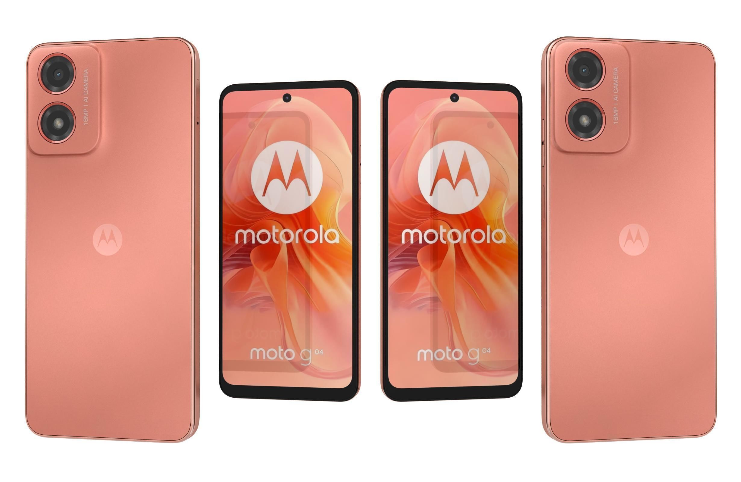 Motorola Moto G04 Orange 3D model_3